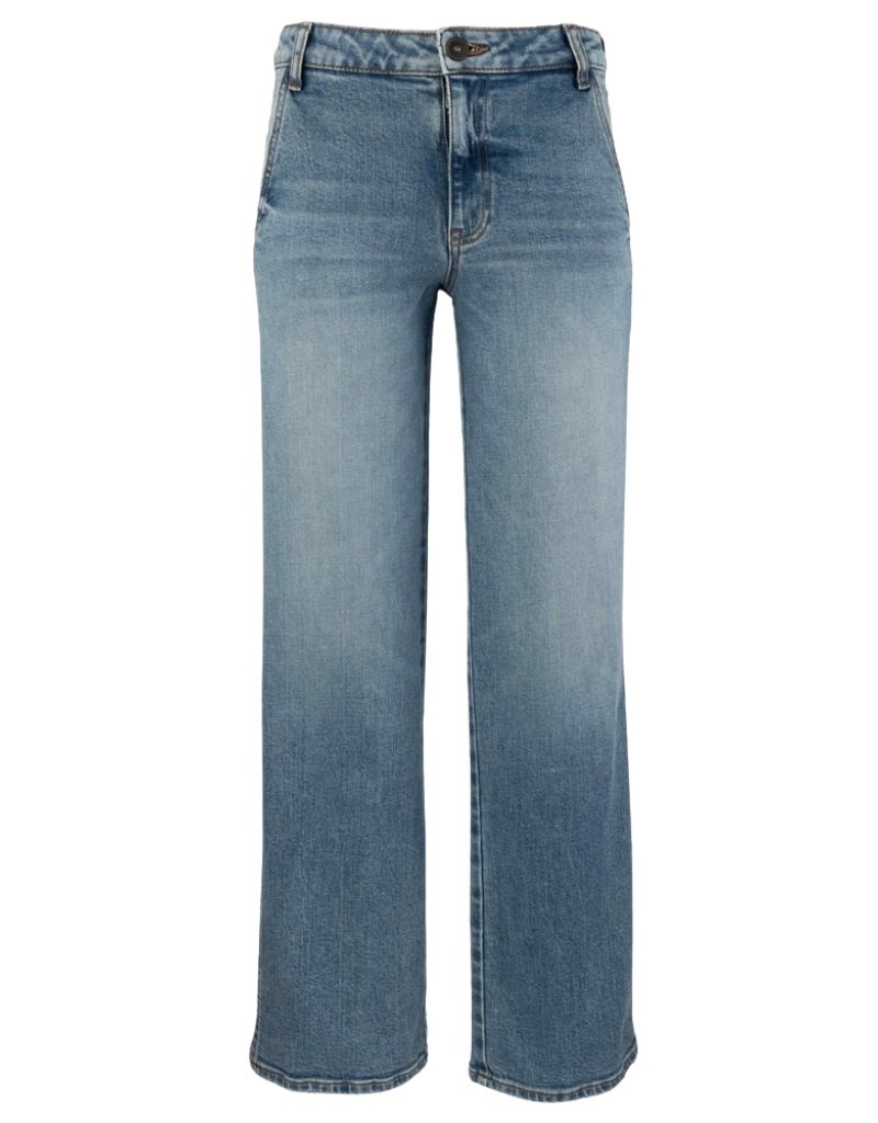 Edyson Stan Slash Front Pockets Straight Leg Medium Ashland Wash