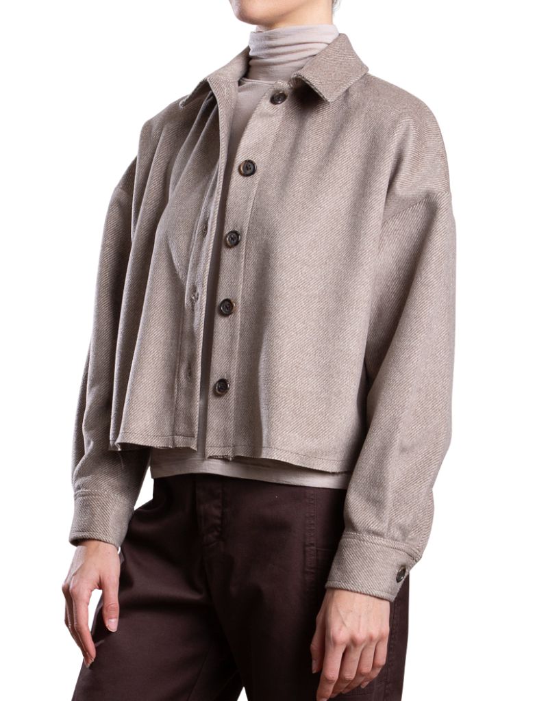 Esme Shirt in Brushed Twill Toast