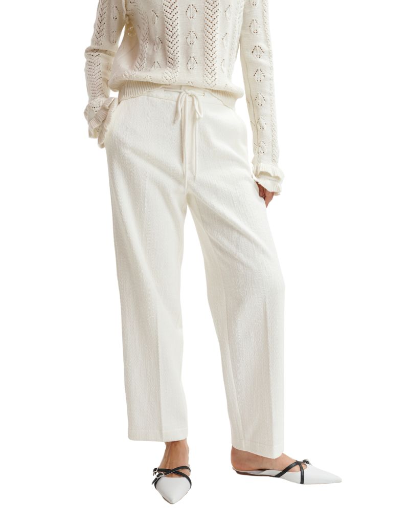 Essential Antwerp Heftig Straight Leg Pants Off White