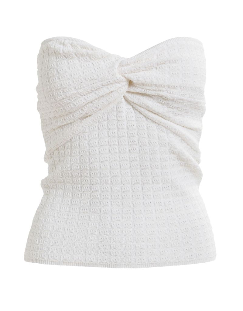 Essentiel Antwerp Holo Knitted Top Off White
