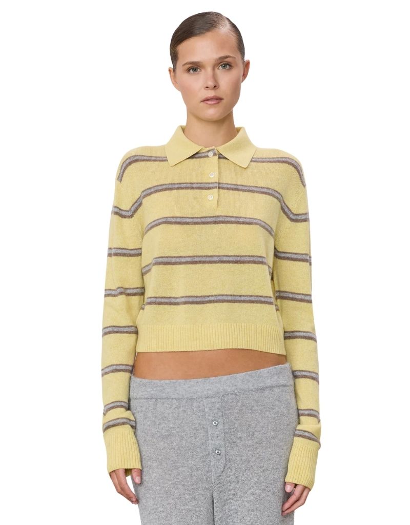 Eterne Barrett Sweater Butter Stripe