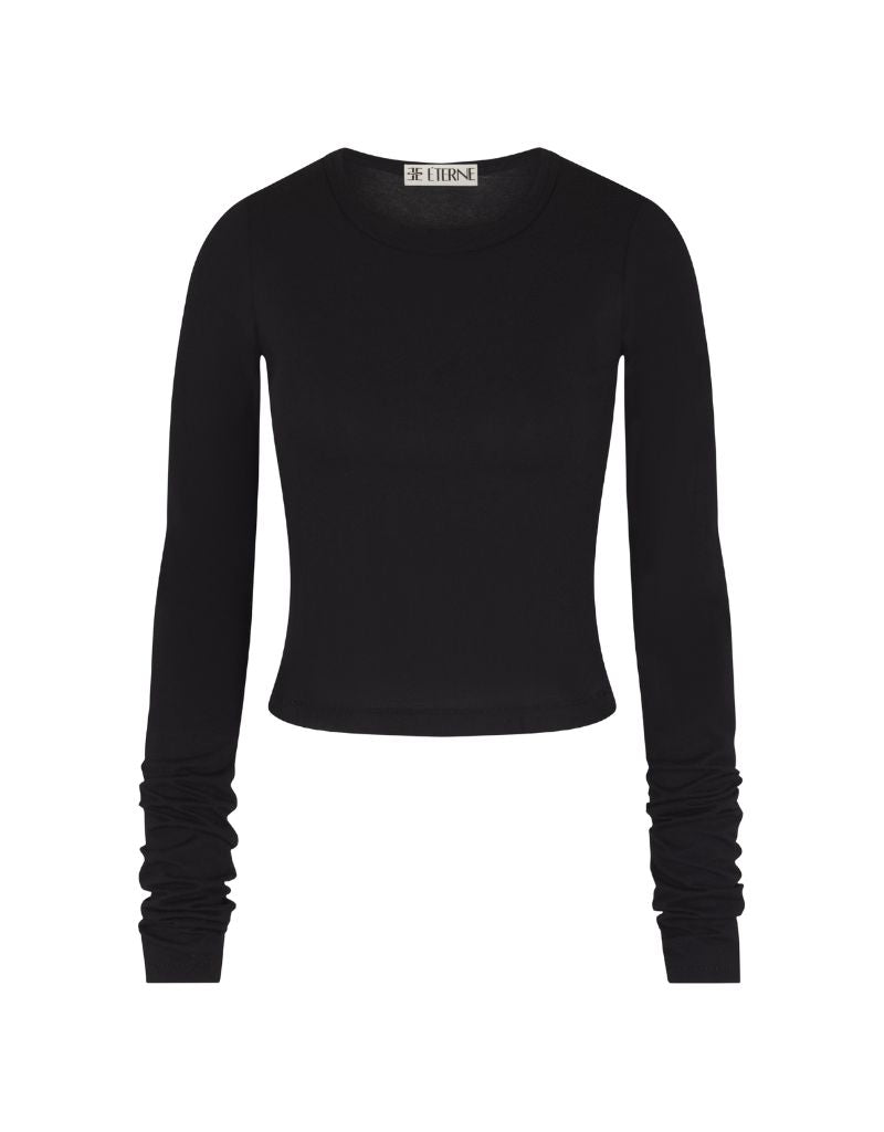 Eterne Long Sleeve Baby Tee CBMD304-03 Black