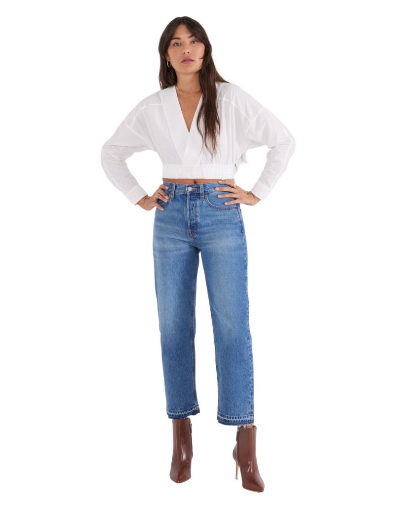 Etica Tyler Straight Crop Cielo