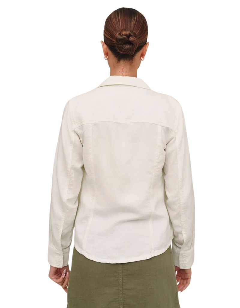 Fitted Trucker Shirt Ivory