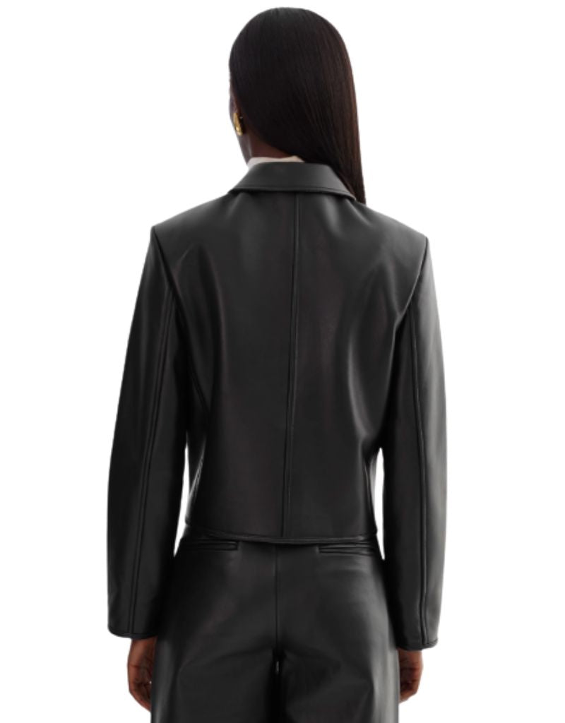 Francesca Leather Jacket Black