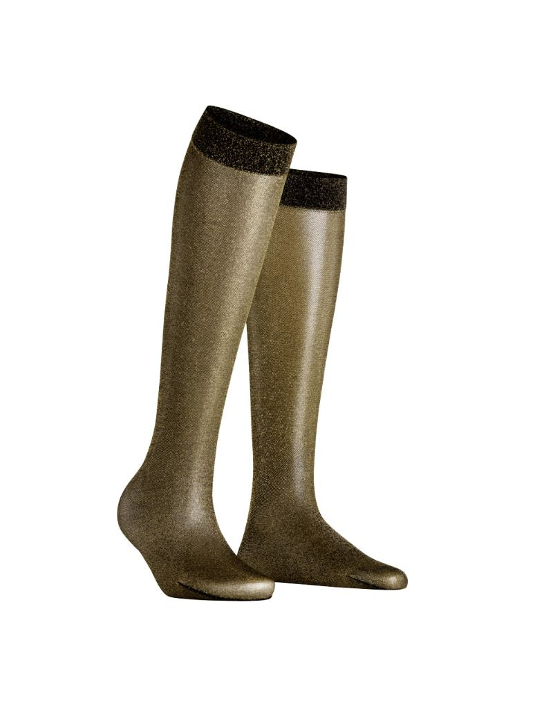 Falke Glitter Knee High 41822 Black Gold