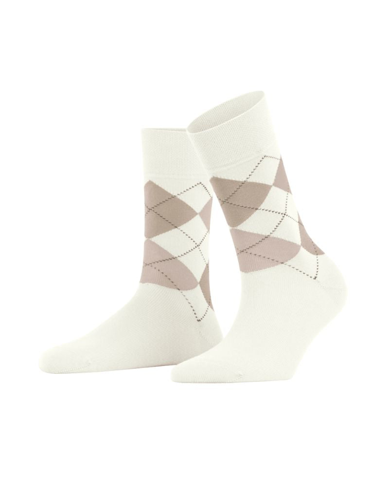 Falke Sensitive Argyle Women Socks 46039 Ivory