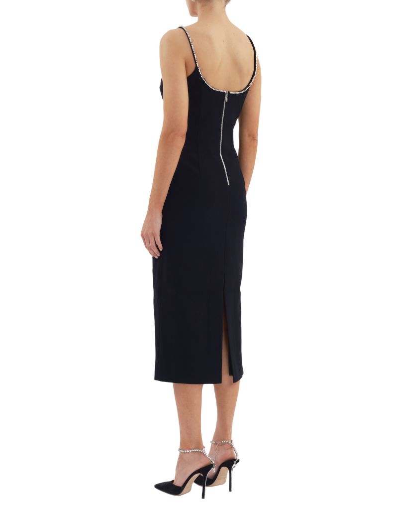 Giovanna Midi Dress Black