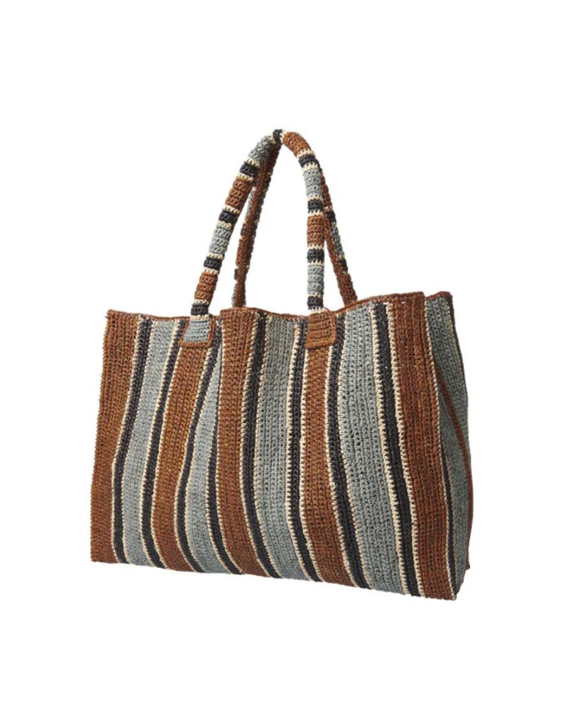 Gabriele Fantzen Raffia Bag Little Sister Roadtrip Tobacco Mix