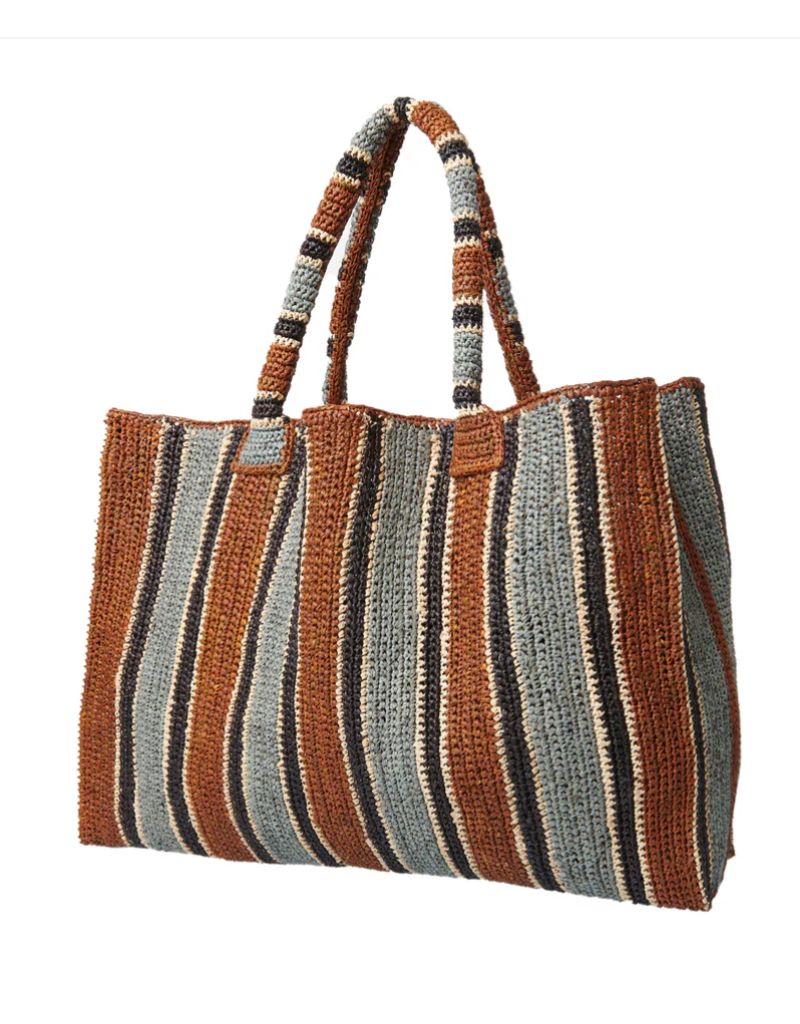 Gabriele Fantzen Raffia Bag Weekender Roadtrip Tobacco Mix
