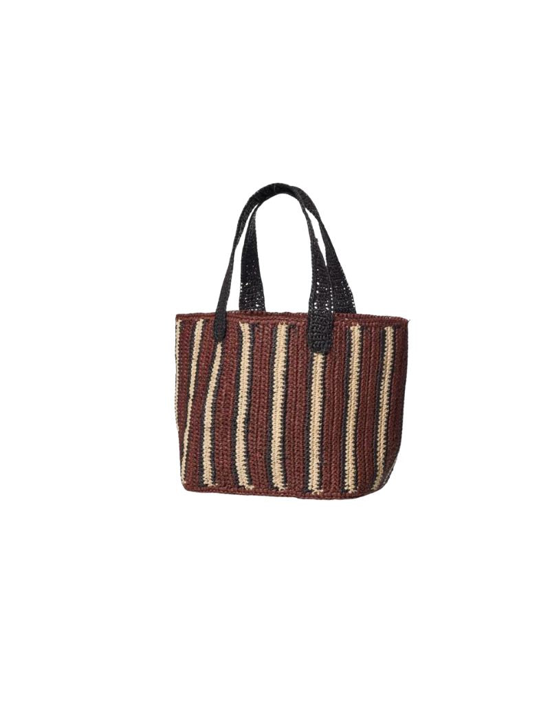 Gabriele Frantzen Raffia Bag La Piccola Chocolate Mousse