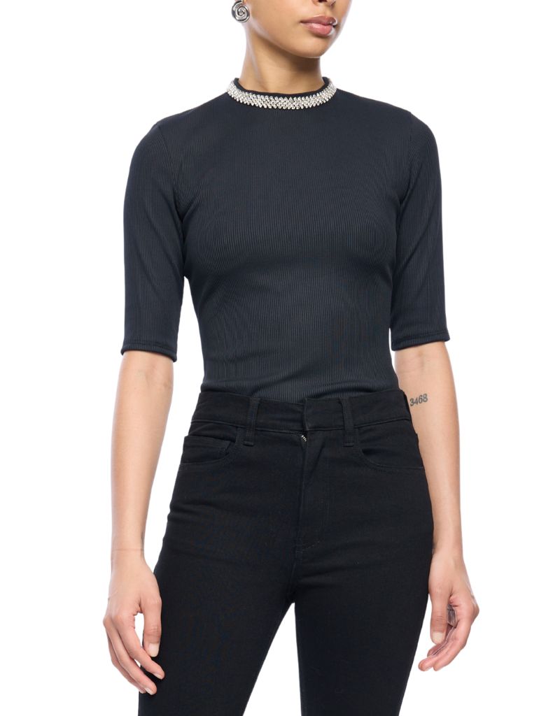 Generation Love Annette Crystal Top Black