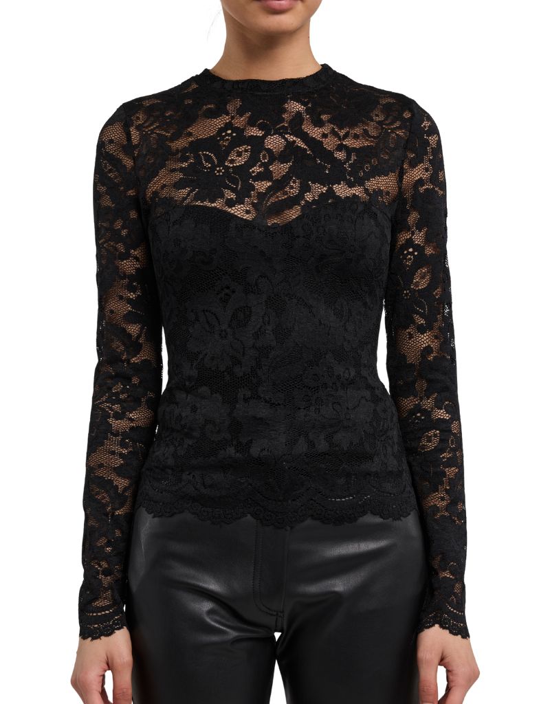 Generation Love Clayton Lace Top Black