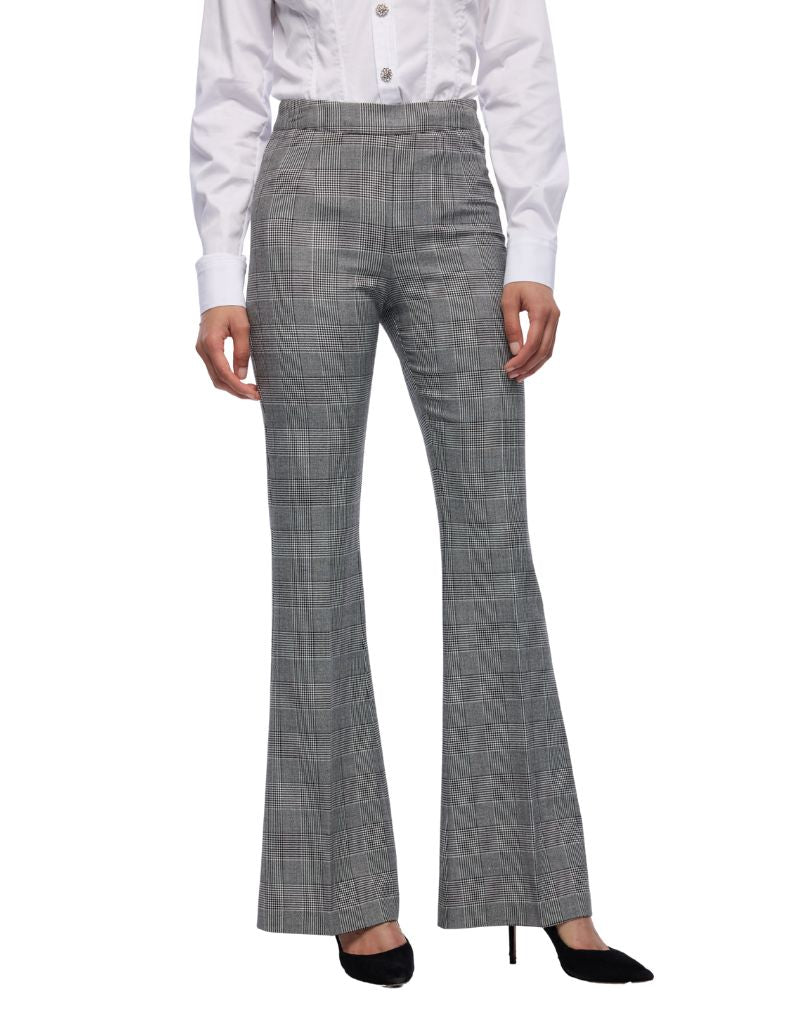 Generation Love Elise Glen Plaid Pants White Black