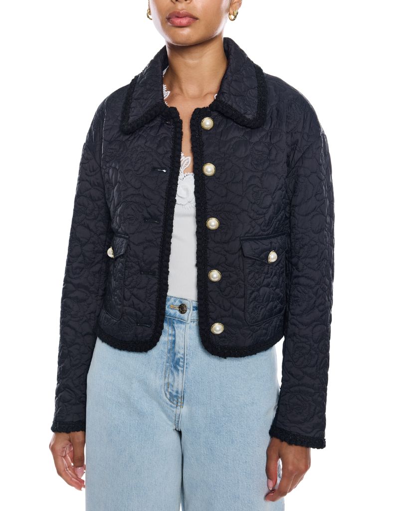 Generation Love Fabiana Quilted Jacket Black