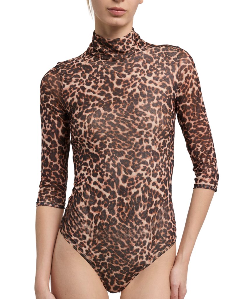 Generation Love Milo Leo Mesh Bodysuit Leopardess