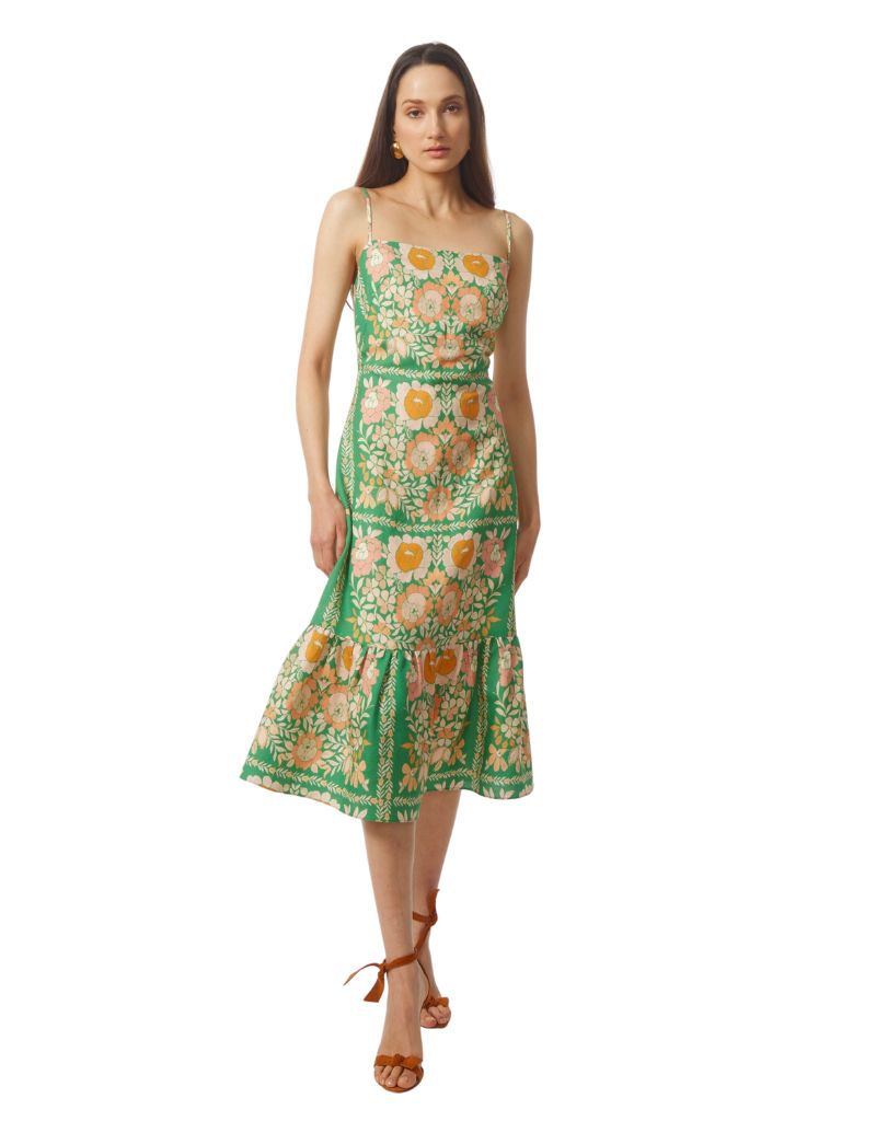 Gilner Farrar Devora Dress Irish Rose Print