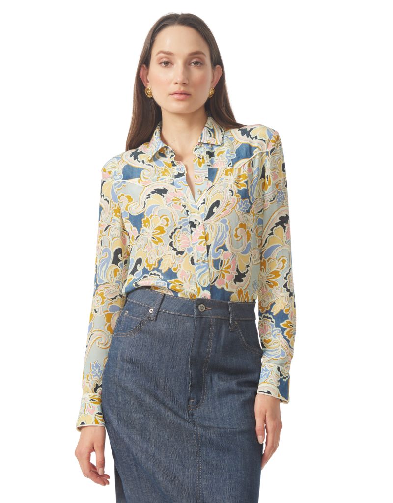 Gilner Farrar Florence Blouse Cotswald Print