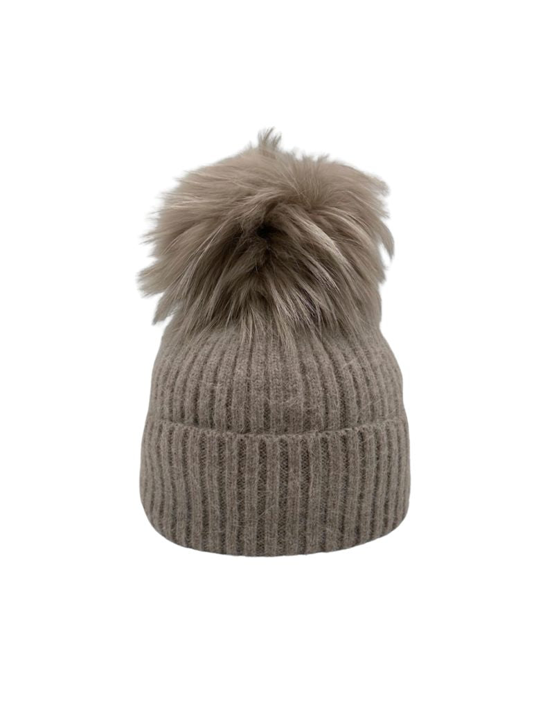 HA-62 Mohair Wool Hat Taupe