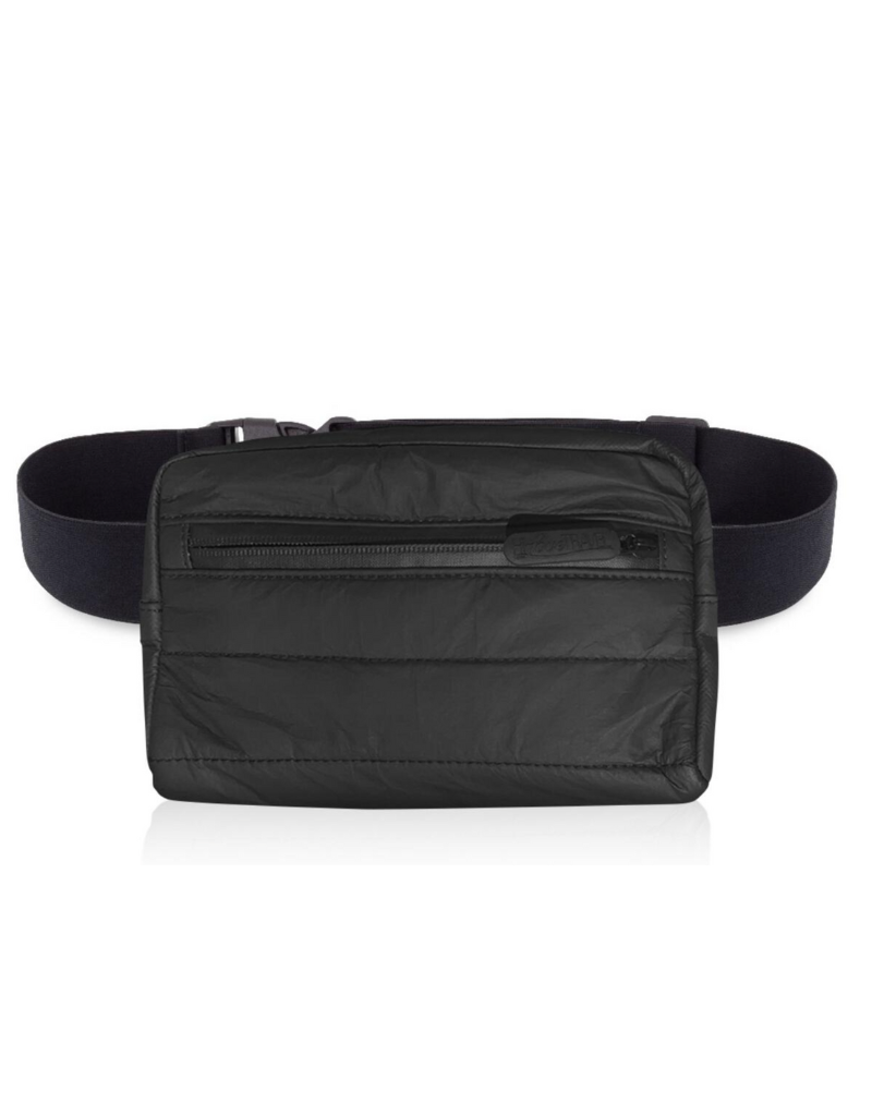Hi Love Travel Fanny Pack - Black Puffer