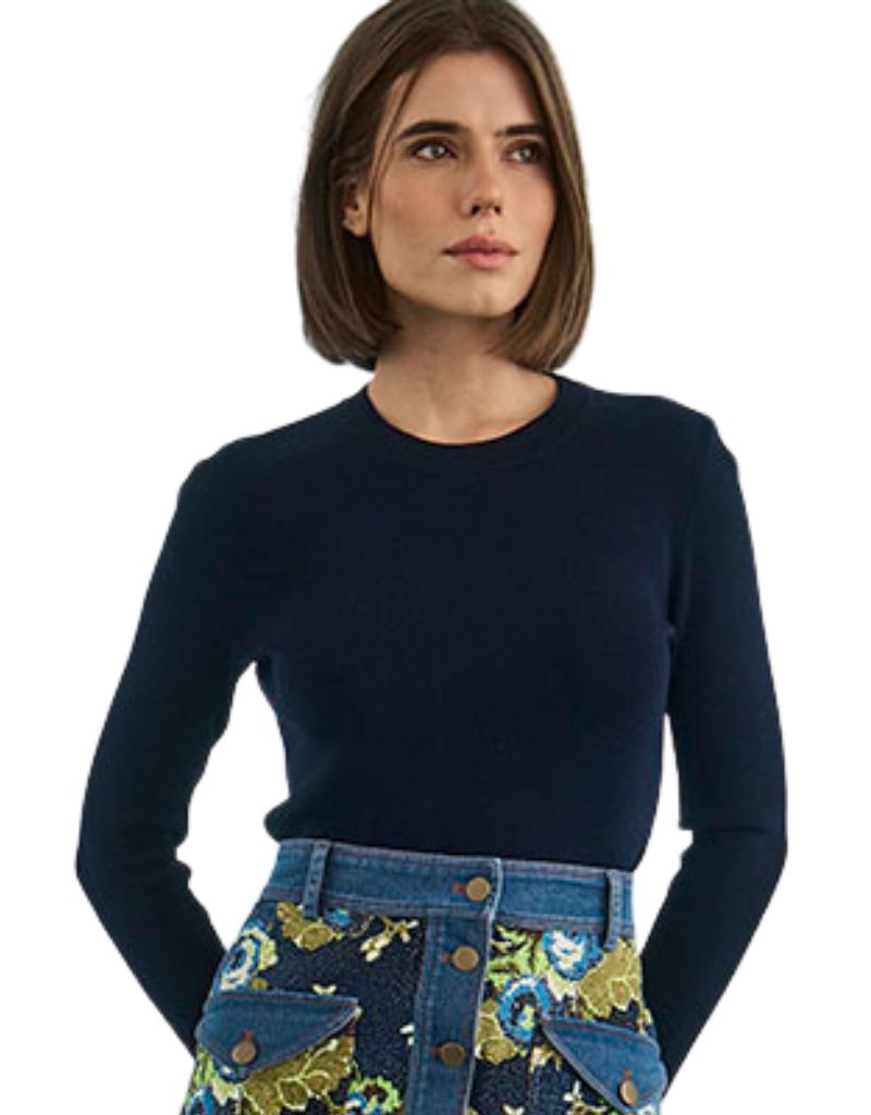 Hunter Bell Callie Sweater Midnight Blue