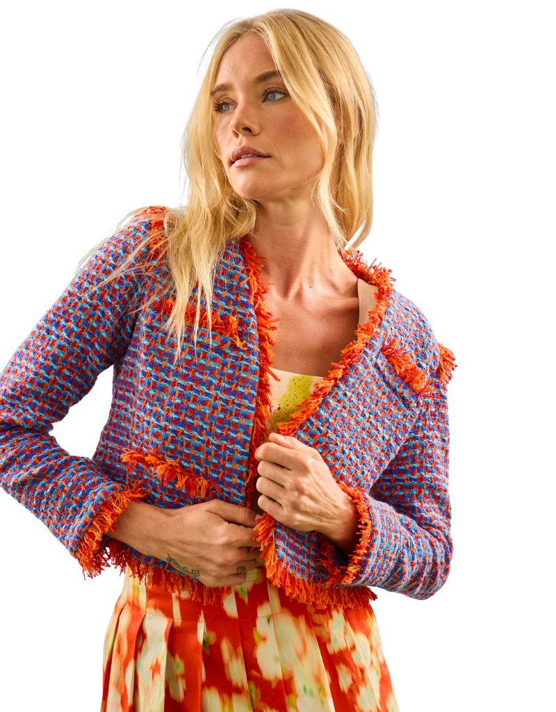 Hunter Bell Coco Jacket Mariner Tweed