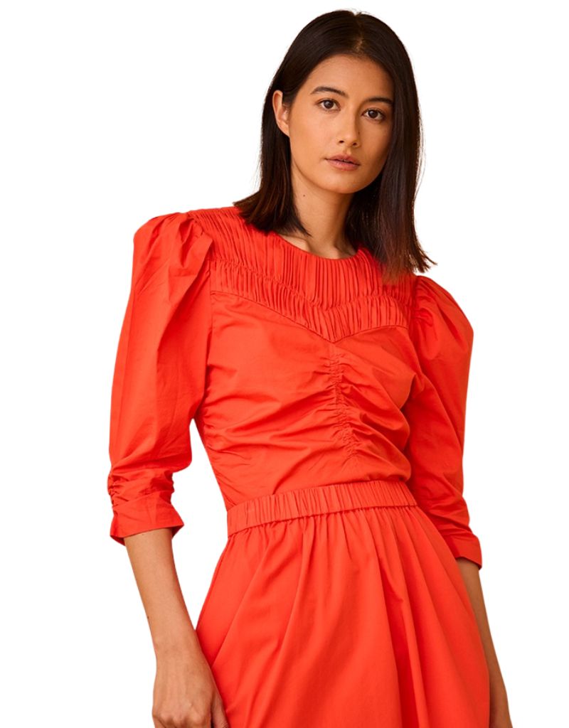 Hunter Bell | Jaqueline Top Red Orange