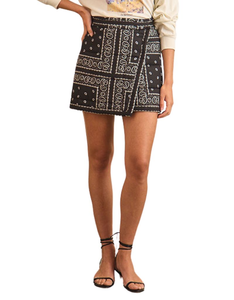 Hunter Bell Powell Skirt Aces Wild Black