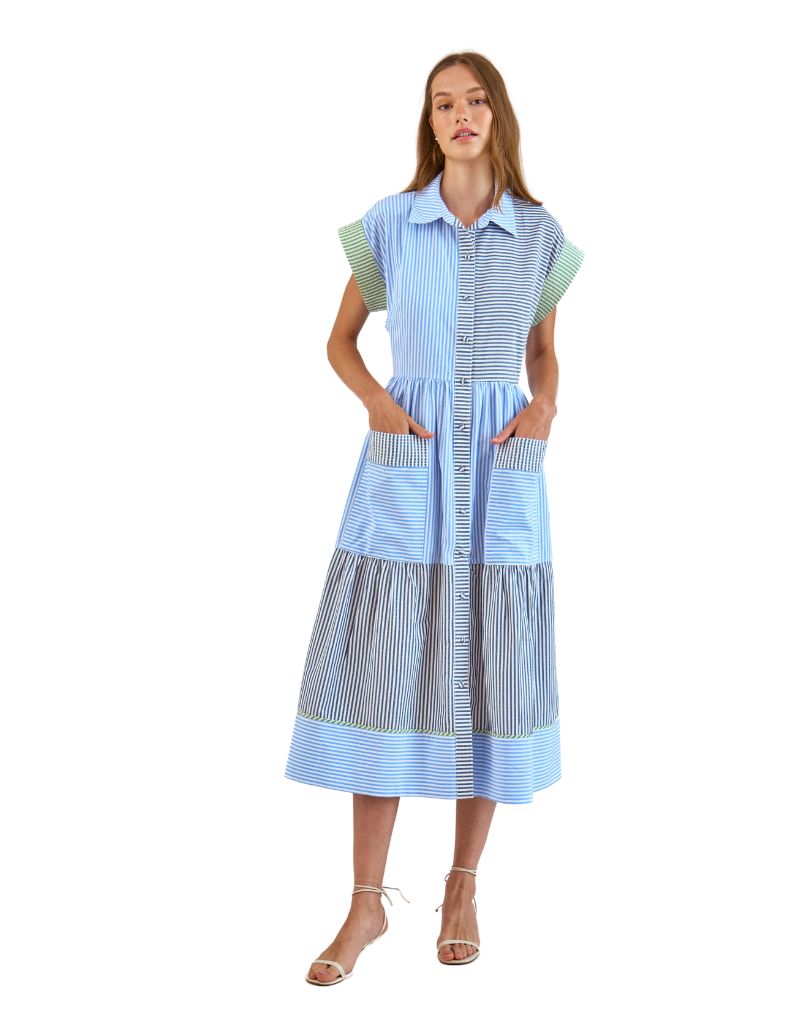 Hunter Bell Sarah Dress Croquet Stripe