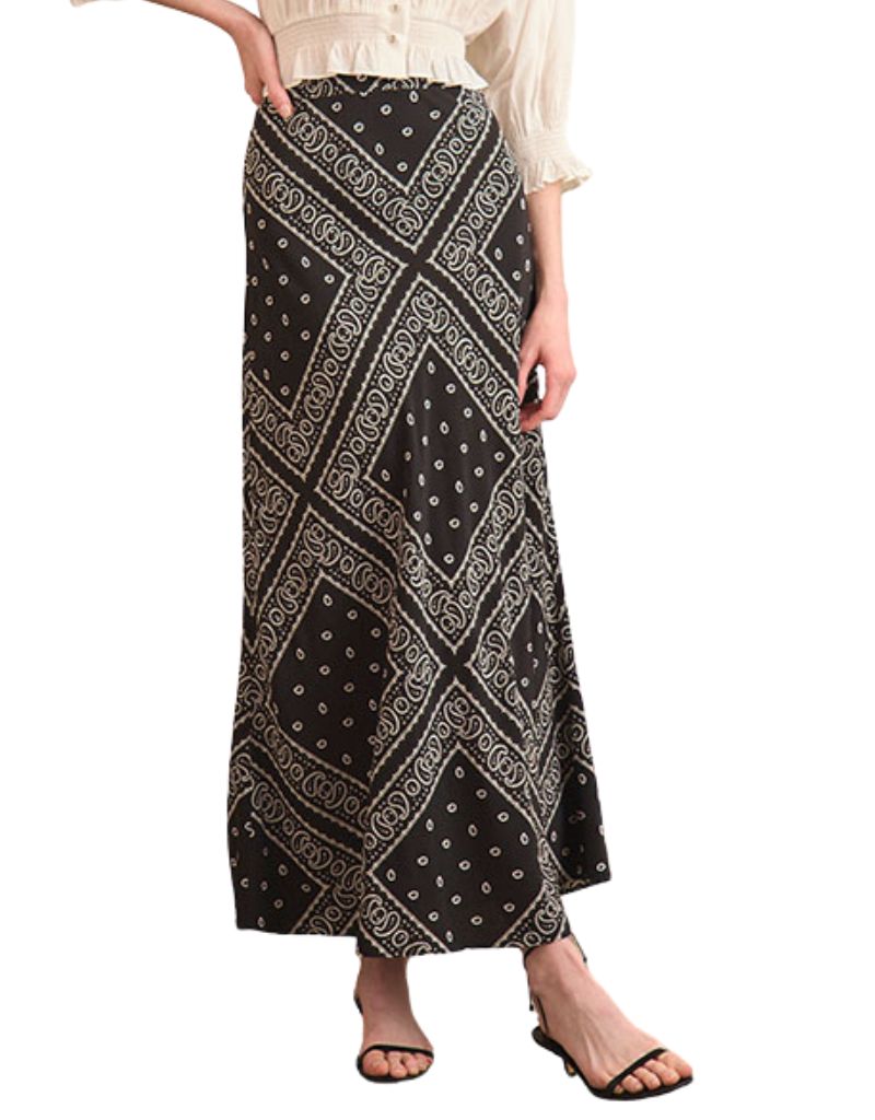 Hunter Bell Suki Skirt Aces Wild Black