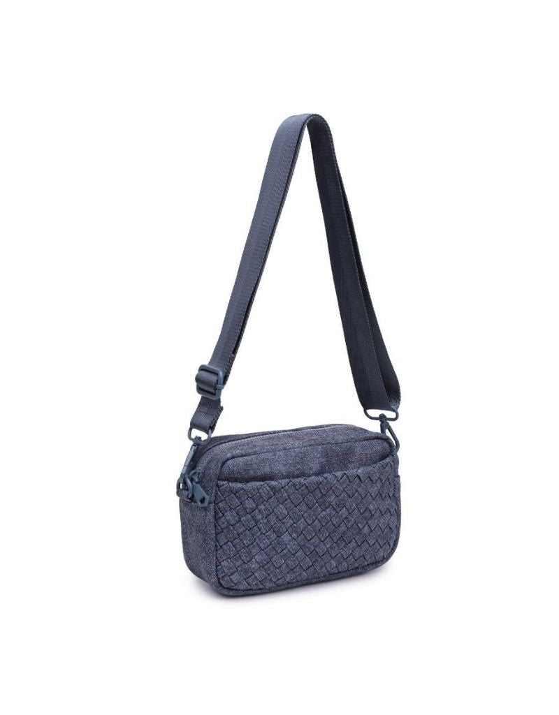 Inspiration Woven Neoprene Crossbody Dark Denim