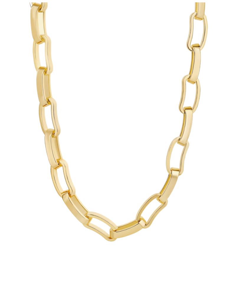 JTG Jewelry Boss Chain Necklace Gold