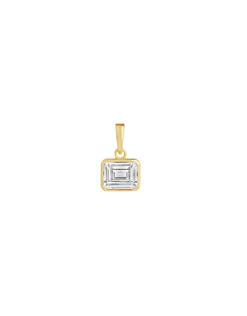 JTG Jewelry Emerald Ice Cut Charm