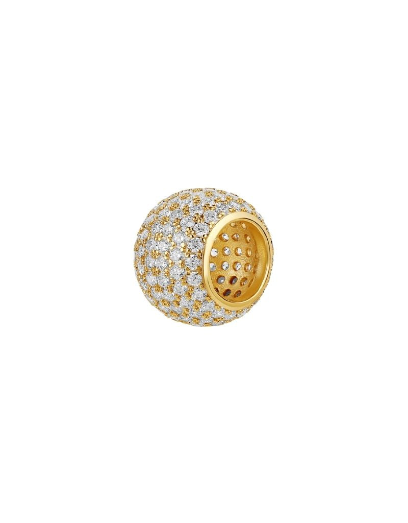 JTG Jewelry Full Pave Spacer Charm Gold