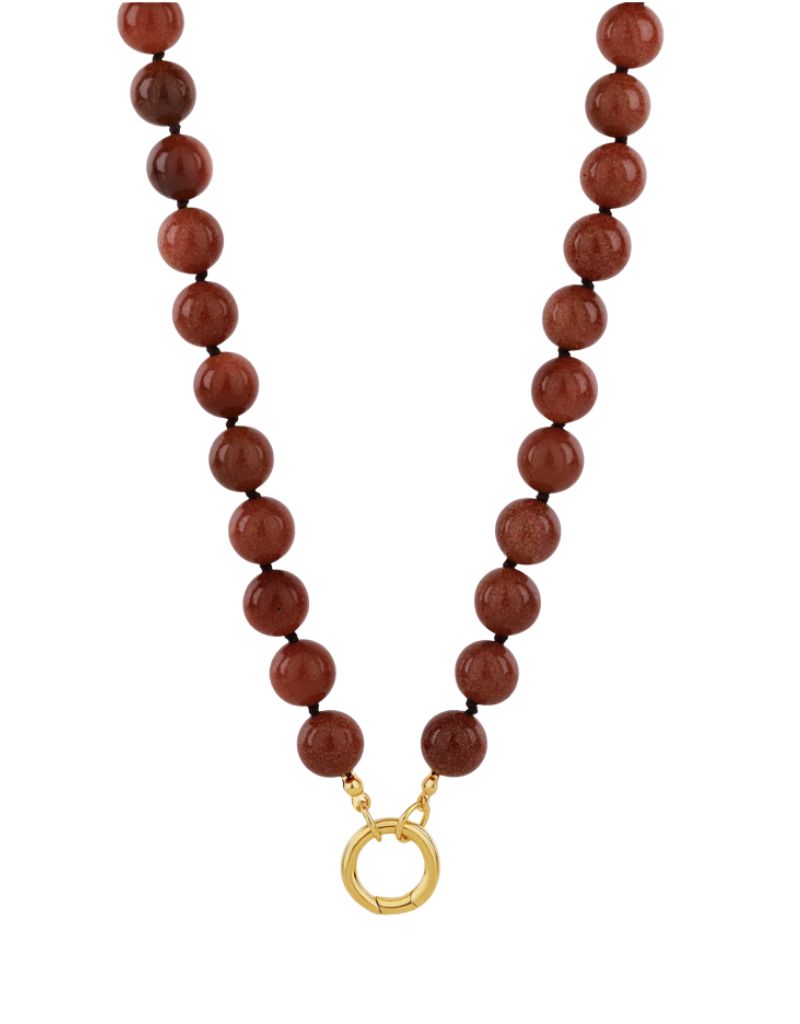 JTG Jewelry Mocha Push Clasp Necklace