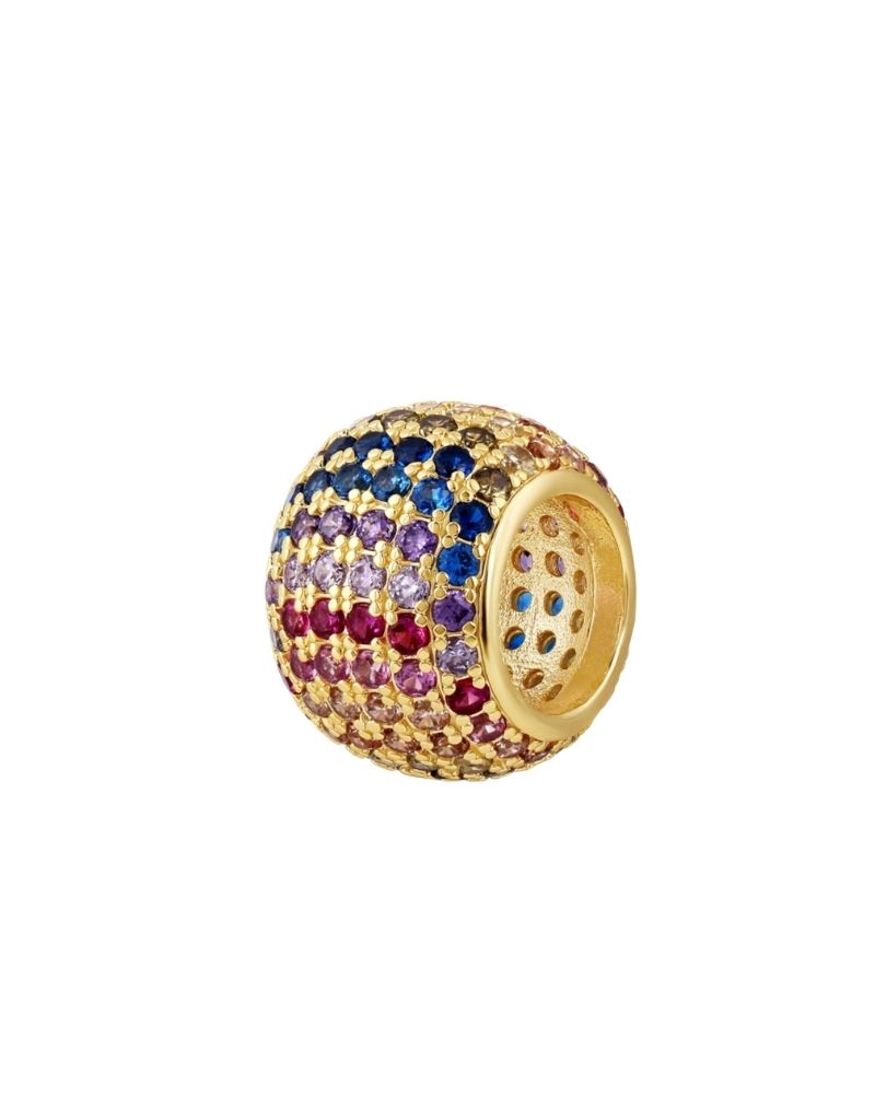 JTG Jewelry Rainbow Pave Spacer Charm