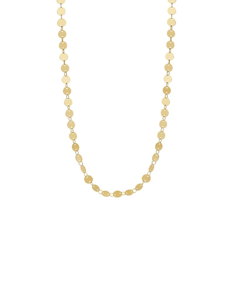 JTG Jewelry Shimmer Disc Chain 16"