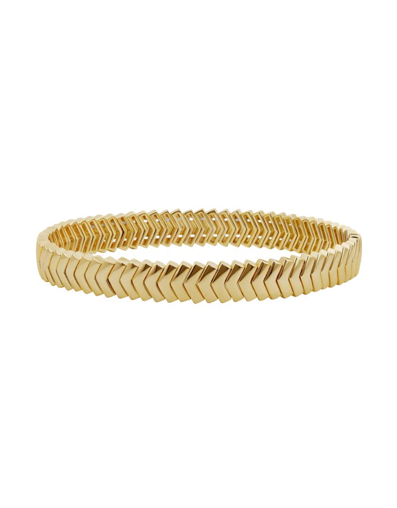JTG Jewelry The Arrow Stretchy Bracelet Gold