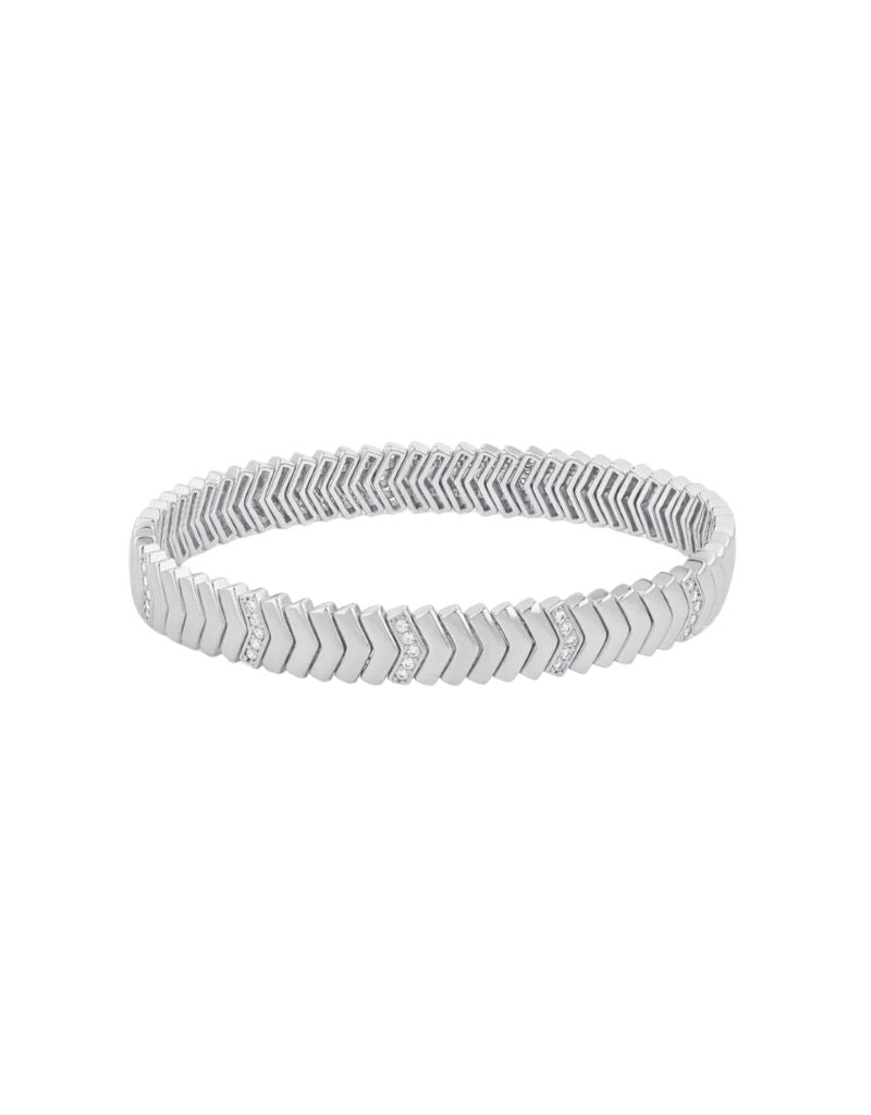 JTG Jewelry The Arrow Stretchy Bracelet Silver