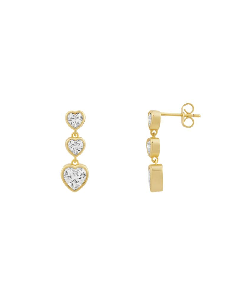 JTG Jewelry Triple Crush Diamond Earrings