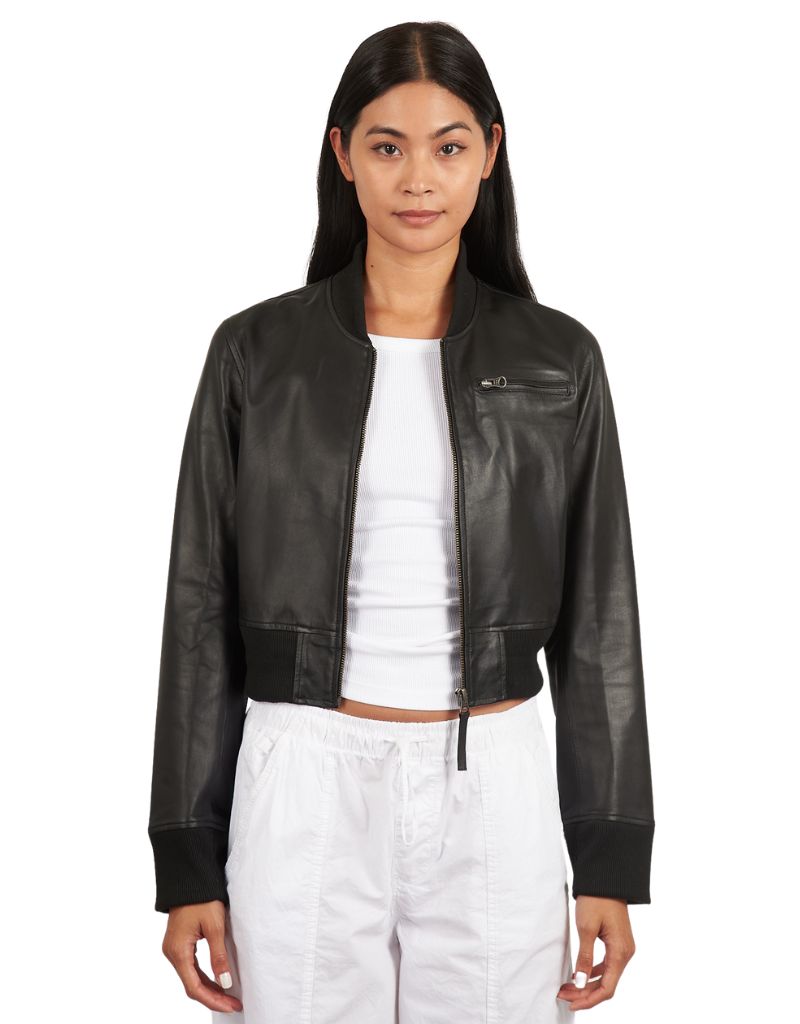 Jackett New York Collins Burnished Leather Black