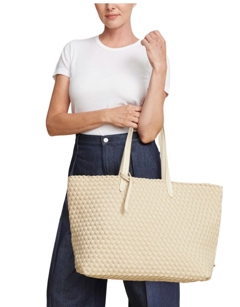 Jet Setter Large Tote Ecru