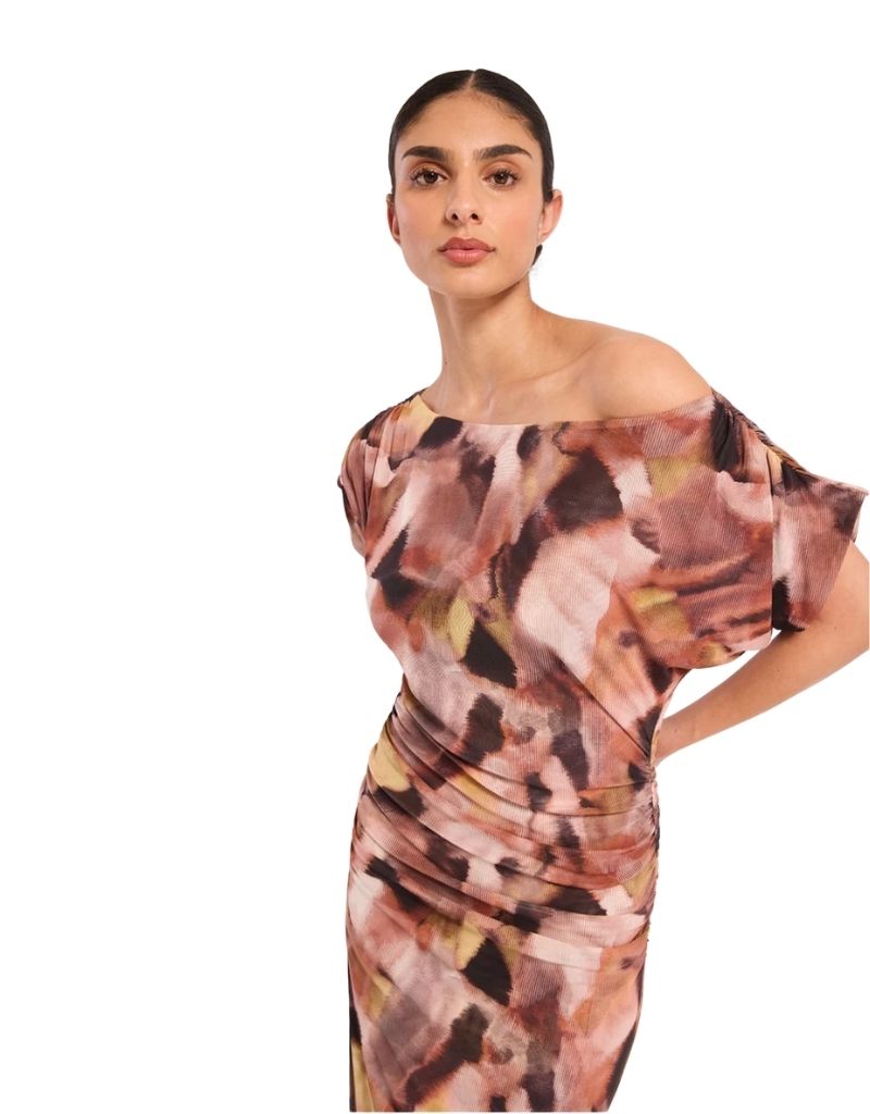 Kiana Dress Abstract Blur