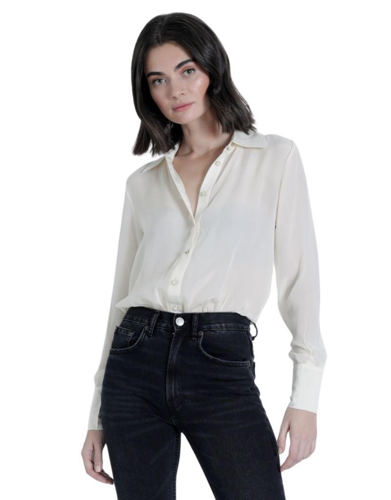 Karina Grimaldi Alyssa Bodysuit Ivory