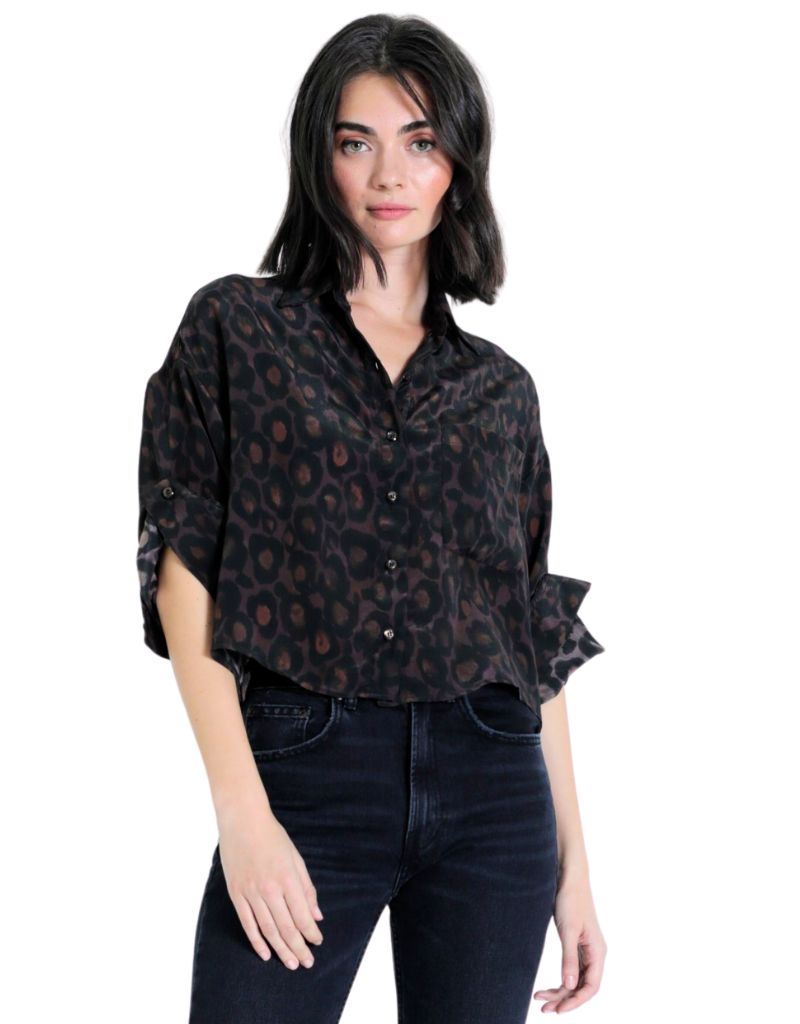 Karina Grimaldi Malaga Print Shirt Animal