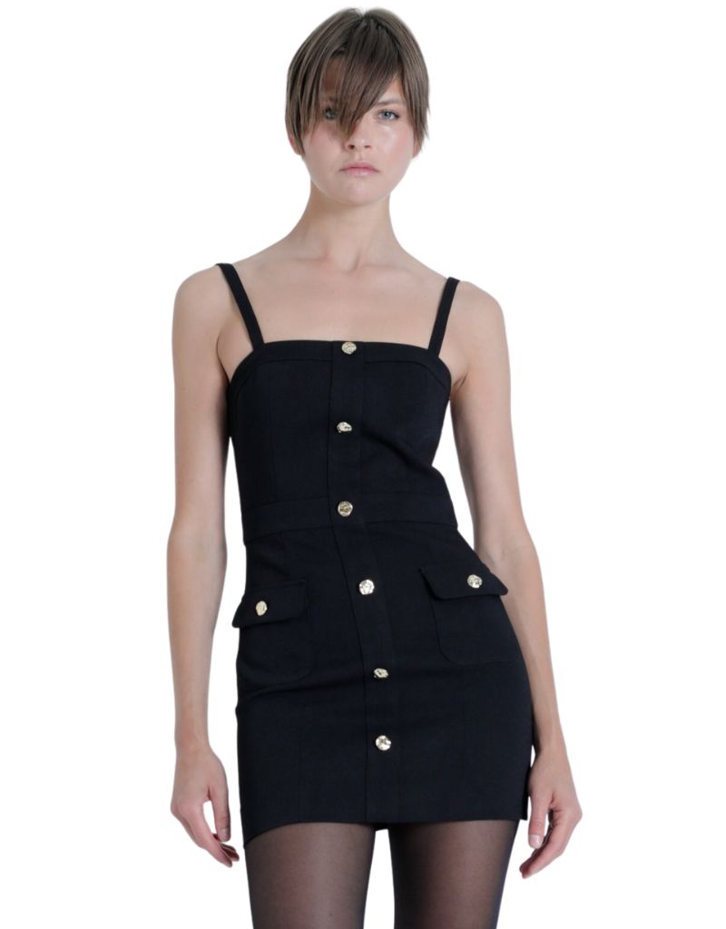 Karina Grimaldi Rachel Mini Dress Black