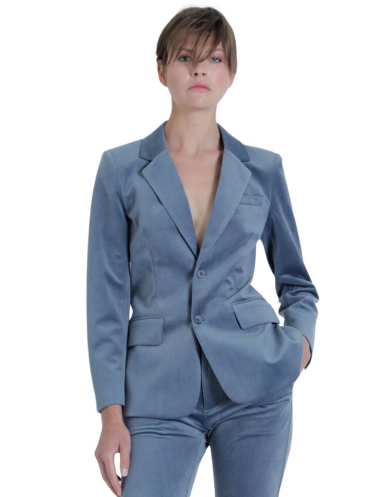 Karina Grimaldi Stella Corduroy Blazer Stone