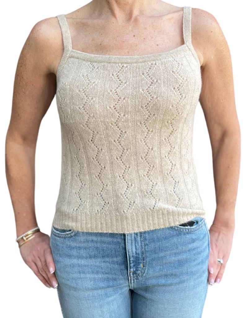 Kokun Lace Stitch Tank Top Nomad