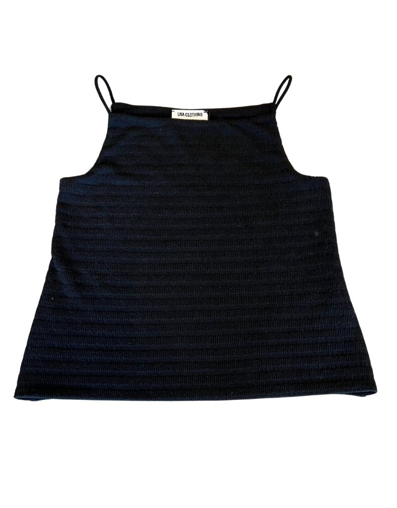 LNA Lena High Neck Tank Black