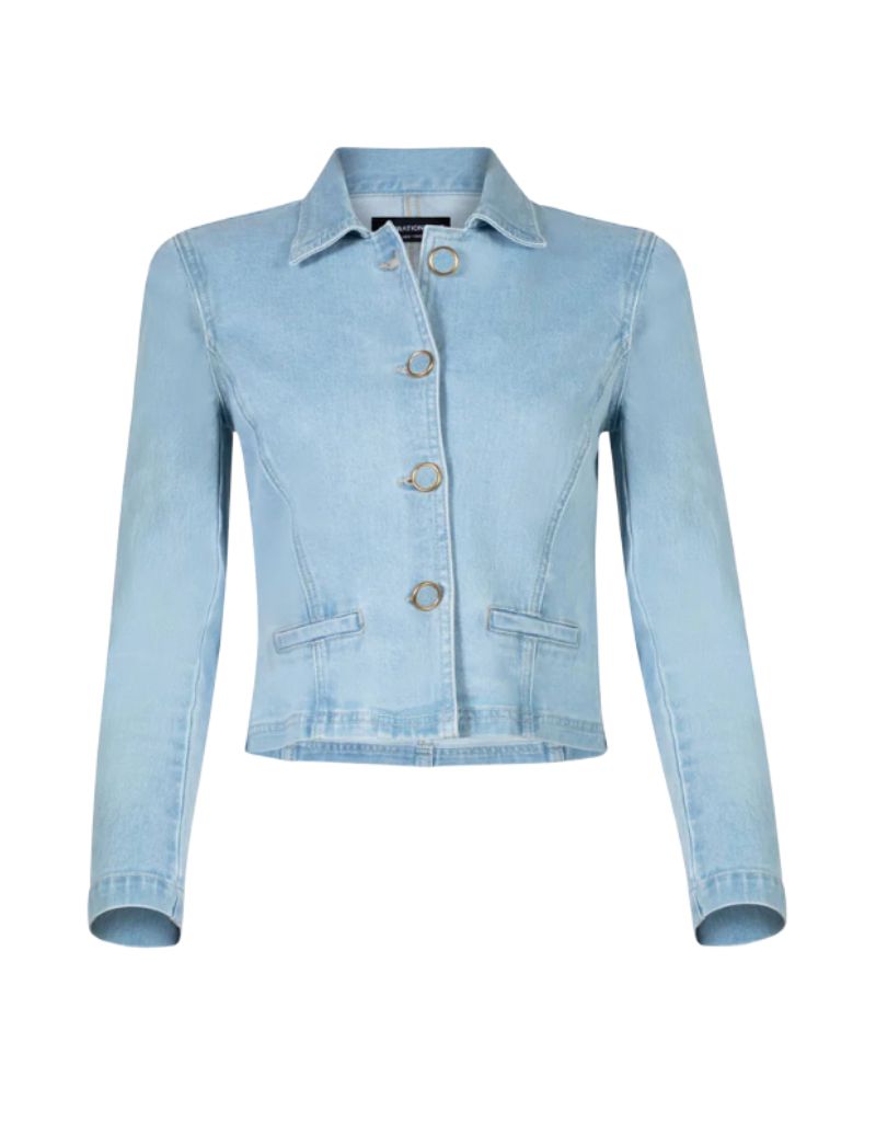 Lombardi Denim Blazer Sky Blue